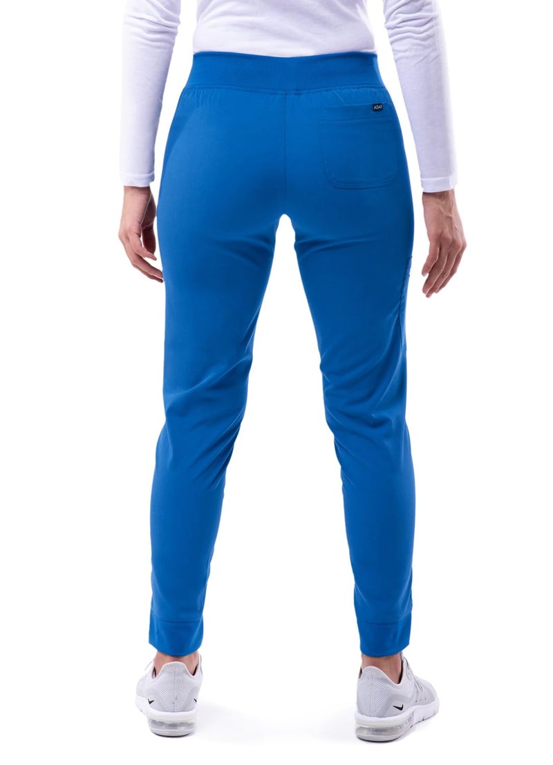 Adar Uniforms Pro Scrubs for Women, Ultimate Yoga Jogger Scrub Pants, P7104, Royal Blue, M - Image 2